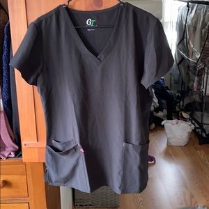 Black scrub top